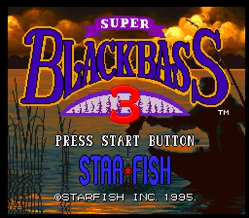 Super Black Bass 3 (Japan) (Rev 1) screen shot title